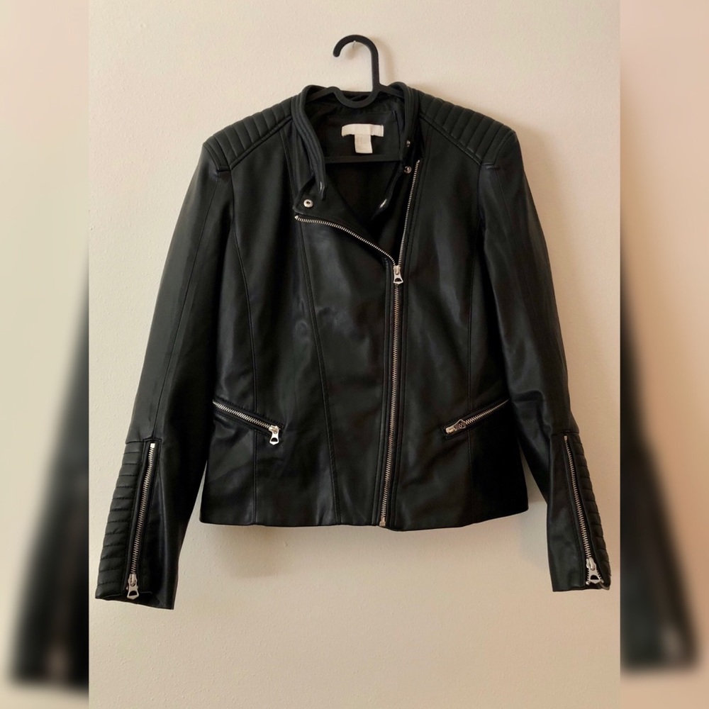 FAUX LEATHER JACKET